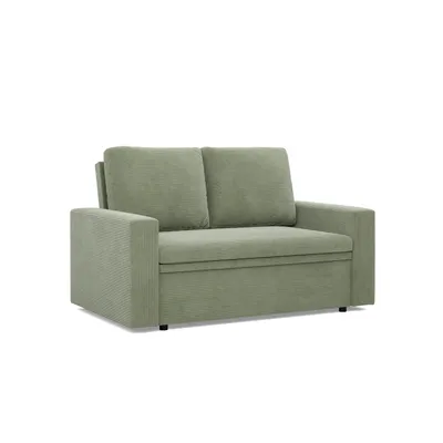 Produktbild von Sofa mit Schlaffunktion NEO, Wohnzimmer Sofa 2-Sitzer 148x87cm, Cord Grün