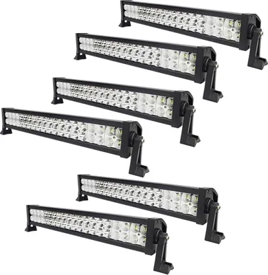 Produktbild von Greenmigo 6 X 120W Led Arbeitsscheinwerfer Light Bar Arbeitslicht Flood Zusatzscheinwerfer 60 Grad Kaltweiß 6000-6500K 12-24V 10800lm Wasserdicht IP67