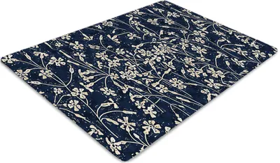 Produktbild von Stuhlunterlage Bürostuhlunterlage 120 cm x 90 cm Bodenmatte Bürostuhlunterlage - Blumenmuster