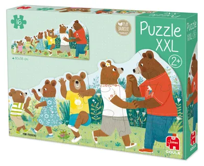 Produktbild von Goula - XXL Puzzle Bärenfamilie, 16 Stück(e), Tiere, 2 Jahr(e)
