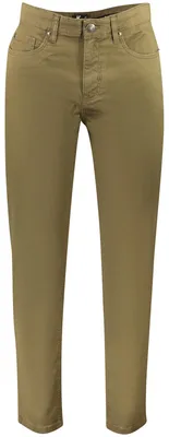 Image de Pantalon classique pour homme, marron, à 5 poches : l'élégance à l'état pur !