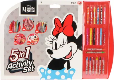 Zdjęcie produktu dla Zestaw do pisania Disney Minnie Mouse - kreatywny zestaw z długopisami i akcesoriami dla dzieci