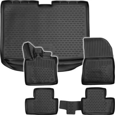 Produktbild von Gummi Kofferraumwanne + Fußmatten Set für Renault Captur 2, Bj. 2019-