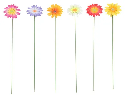 Produktbild von Flamingo Gartenstecker Daisy Metall 10 x 58 cm mehrfarbig