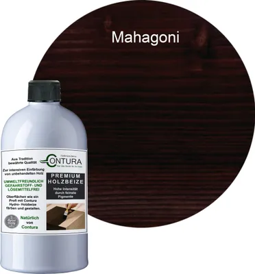 Produktbild von Contura 250ml. Holzbeize Wasserbeize Möbel Farbe - Mahagoni