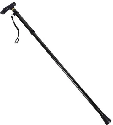 Obrázok produktu pre Skladací turistický palica – kvety – turistika – čierna