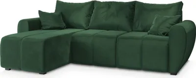 Produktbild von Masseno Ecksofa MADISON mit Schlaffunktion L-Form, Sofa mit Bettkasten, Wohnzimmersofa, Couch, Soffa, Bettsofa, Couchgarnitur- Grün, KRONOS 19