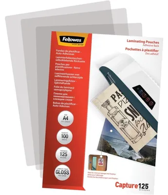 Produktbild von Fellowes 5328901, A4, 125 µm, Glanz, 306 mm, 3 mm, 21,8 cm