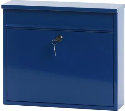 Produktbild von Wandbriefkasten, h 31,5 cm - Blau