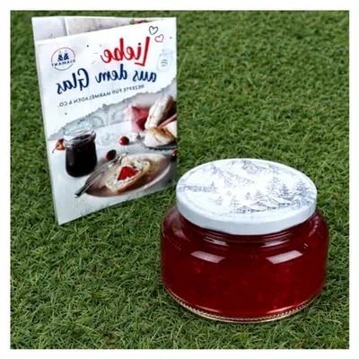 Produktbild von Set mit 6 Joghurtgläsern 435 ml und TO 82 Schraubdeckeln im Alpen-Design