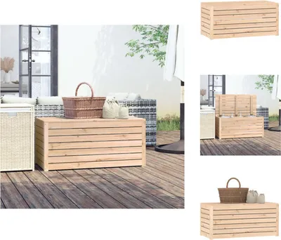 Obrázok produktu pre vidaXL Záhradný box 101x50,5x46,5 cm z masívneho borovicového dreva - Záhradné boxy