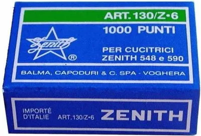 Immagine prodotto di Zenith Punti metallici 130/Z6 alta qualità gambine affilate 10 pacchi
