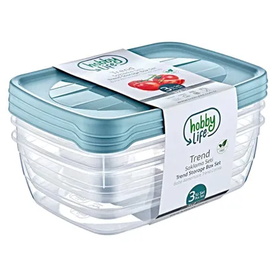 Immagine prodotto di Contenitore per alimenti Orion con coperchio SET 3 pezzi 1,2l