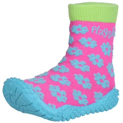 Produktbild von Playshoes Jungen Mädchen Socke, Badeschuhe Blume Aqua Schuhe, Pink (original 900), 26/27 EU