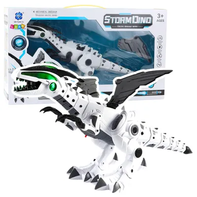 Produktbild von Batteriebetriebener Dinosaurier-Roboter mit Licht und Sound