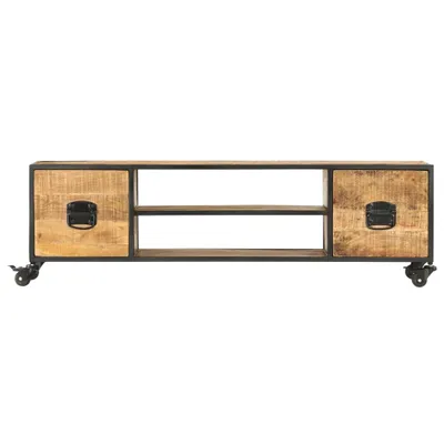 Immagine prodotto di Mobile Porta TV 130x30x39 cm in Legno Massello di Mango