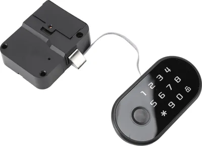 Image de Serrure d'armoire à empreinte digitale 3 modes de déverrouillage Smart Biometric Cabinet Password Lock Drawer Lock with USB Key for Home and Office