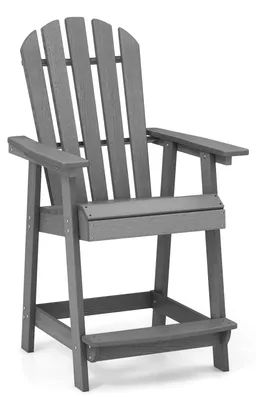 Zdjęcie produktu dla Krzesło Adirondack – krzesło ogrodowe – krzesło balkonowe – krzesło ogrodowe z podnóżkiem – krzesło z podłokietnikami