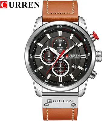 Image de Montre CURREN Marron / Argenté pour Homme KP3810