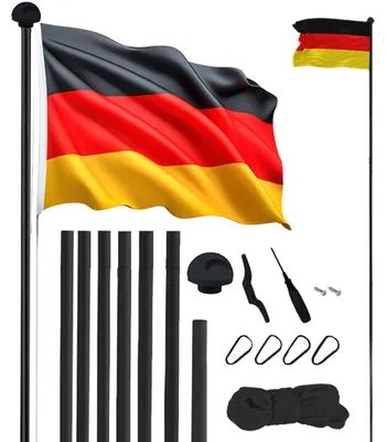 Produktbild von Einheitsgröße MW-349|MUWO "Glory" Fahnenmast 6,1 m mit Bodenhülse schwarz