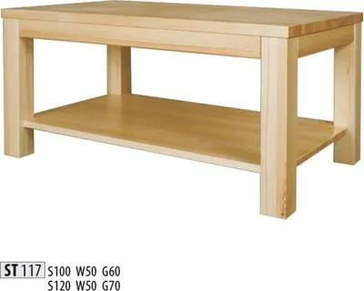 Produktbild von Holztisch Couchtische aus Holz massive wohnzimmer möbel 120x70cm tische massiv