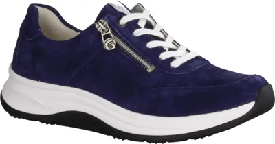 Produktbild von Ganter Hig. Fly Da 201812 Damen Halbschuh, Leder, Navy (Dunkelblau) sensitiv - Damenschuhe Bequeme Schnürschuhe, Blau, leder (casualvelour)