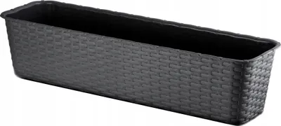 Produktbild von KADAX Balkon-Blumentopf 60 cm Rattan