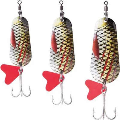 Productafbeelding van Knipperlichterset, 16 g/26 g/34 g, snoekbaars, snoekbaars, baars, visaas, roofvis, aasset, lepelknipperaars, vissen