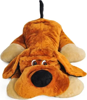 Produktbild von Großer Kuschelhund orange 110 cm XL