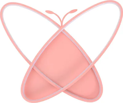 Zdjęcie produktu dla Lampa sufitowa "Motyl" - lampa sufitowa LED, 50W - 3 barwy światła: 3000–6500K - z pilotem - do sypialni i salonu - różowa