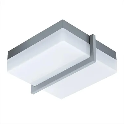 Produktbild von EGLO SONELLA 1, Wand-/Deckenbeleuchtung für den Außenbereich, Anthrazit, Aluminium, Kunststoff, IP44, I, Weiß