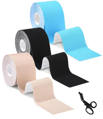 Produktbild von Solidchoice – Kinesiotape-Set mit 3 Rollen zur Muskelunterstützung