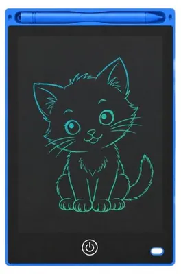 Produktbild von Verk 06415: Grafisches Tablet zum Zeichnen mit Stift, 12 Zoll, blau