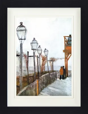 Produktbild von Vincent Van Gogh Gerahmtes Bild Mit Edlem Passepartout | Wand-Bilder | Im Bilderrahmen - Montmartre Nahe Der Oberen Mühle, 1886 (40 x 30 cm)