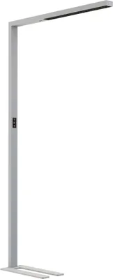 Produktbild von LED Stehleuchte Linus Silber Up & Down 80W 11000lm CCT 3000K-5700K UGR<6 Dimmbar + Bewegungssensor + Tageslichtsensor