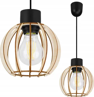 Immagine prodotto di Moderna Lampada A Sospensione A Led In Legno