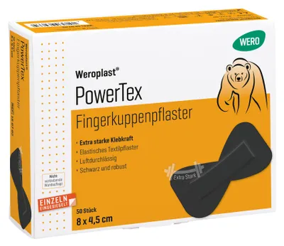 Produktbild von Weroplast PowerTex Fingerkuppenpflaster, 50 Stk/Pkg