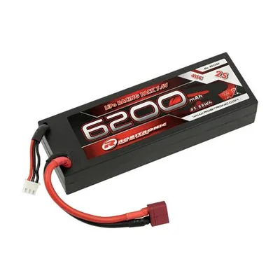 Produktbild von Robitronic LiPo Akku 6200mAh 2S 40C T-Stecker ROB-R05240