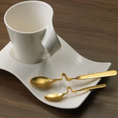 Zdjęcie produktu dla Multipak Villeroy & Boch NewWave Caffè - pozłacana łyżeczka do espresso/mocha - 6 sztuk