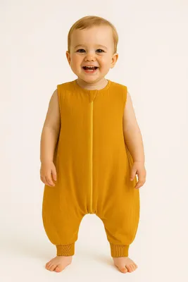 Image de My Sweet Baby sac de couchage muslin XL 2-4 ans moutarde