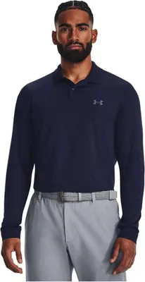 Produktbild von Under Armour Matchplay Langarm-Poloshirt, Blau XXL