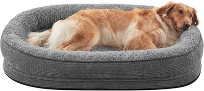 Image de Lit orthopédique XXL pour chien, à quatre côtés, imperméable, antidérapant, en mousse à mémoire de forme