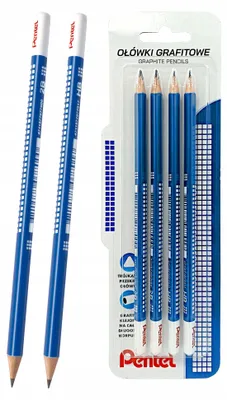 Produktbild von Holzstifte 4 Stück (2B, HB) Blister Pentel