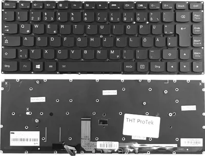 Image de FRANÇAIS - Clavier avec éclairage sans cadre compatible avec Lenovo IdeaPad Yoga 80MK900-IFI