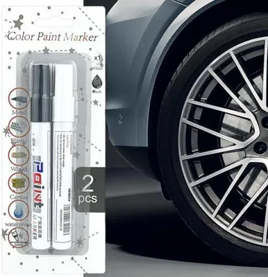 Produktbild von Reifenfarbstift für Autos, tragbarer automatischer Reparaturstift für Kratzer, schnelltrocknendes Reparaturwerkzeug