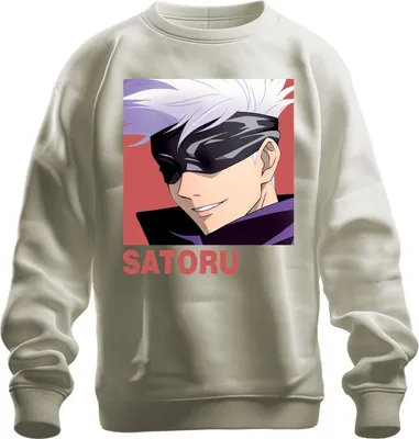 Obrázek produktu pro Jujutsu Kaisen SATORU Gojo Anime Estetika Zavázané oči Dárek pro fanoušky Uni mikina, Příroda, XL