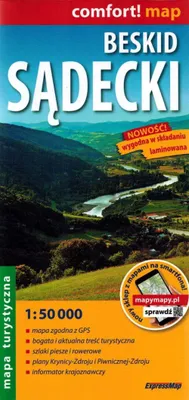Produktbild von Beskid Sądecki 1:50.000. Laminierte Touristenkarte. Ausgabe 2024. ExpressMap