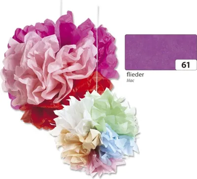 Image de Folia 91061 Soie florale - 50 x 70 cm, 5 feuilles, lilas