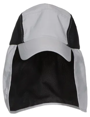 Produktbild von Schildmütze mit Nackenschutz Schweißband Sonnenkappe, grau