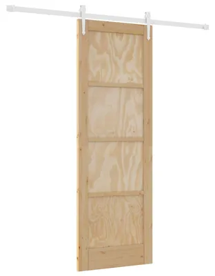 Zdjęcie produktu dla Drzwi przesuwne vidaXL ORKDAL w kolorze naturalnym i białym, 73,5 x 211 cm